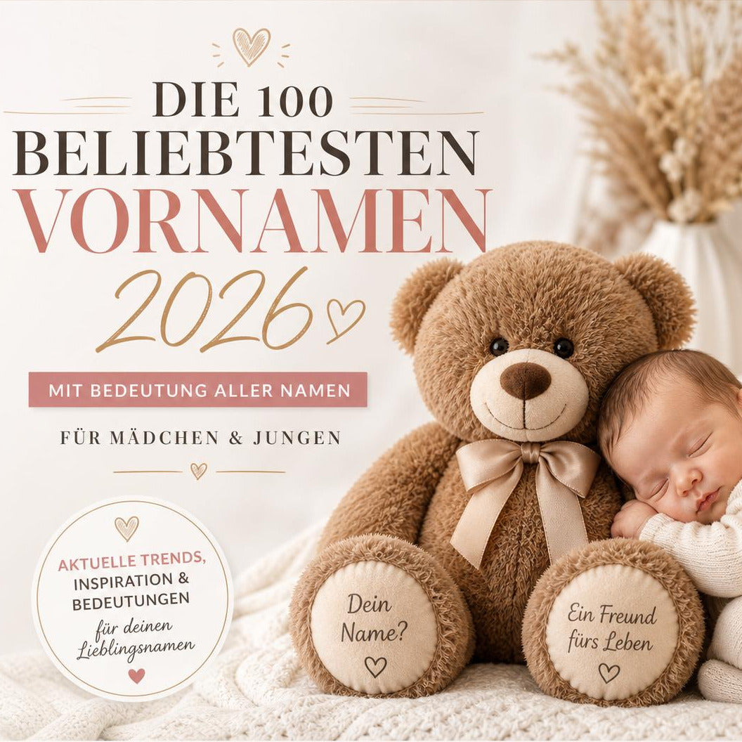 Die 100 beliebtesten Vornamen 2026 – mit Bedeutung aller Namen