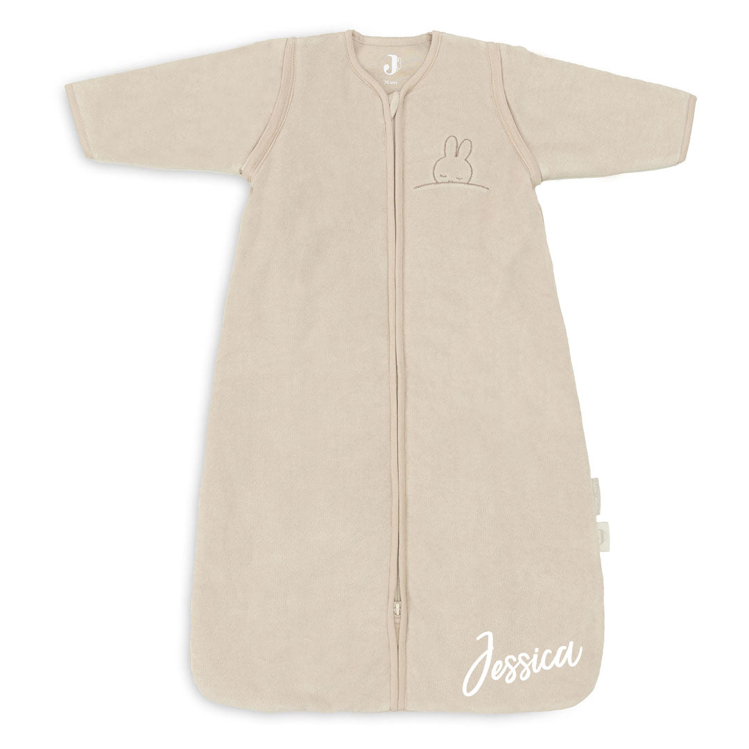 Schlafsack mit abnehmbaren Ärmel 70cm - Sleepy Miffy Terry, Nougat | Jollein