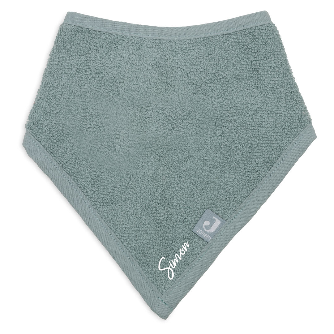 Bandana slabbetjes set van 2 zeegroen | Jollein