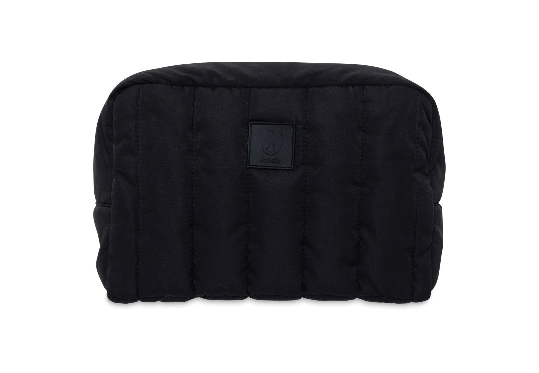 Kosmetiktasche Puffed, Schwarz | Jollein