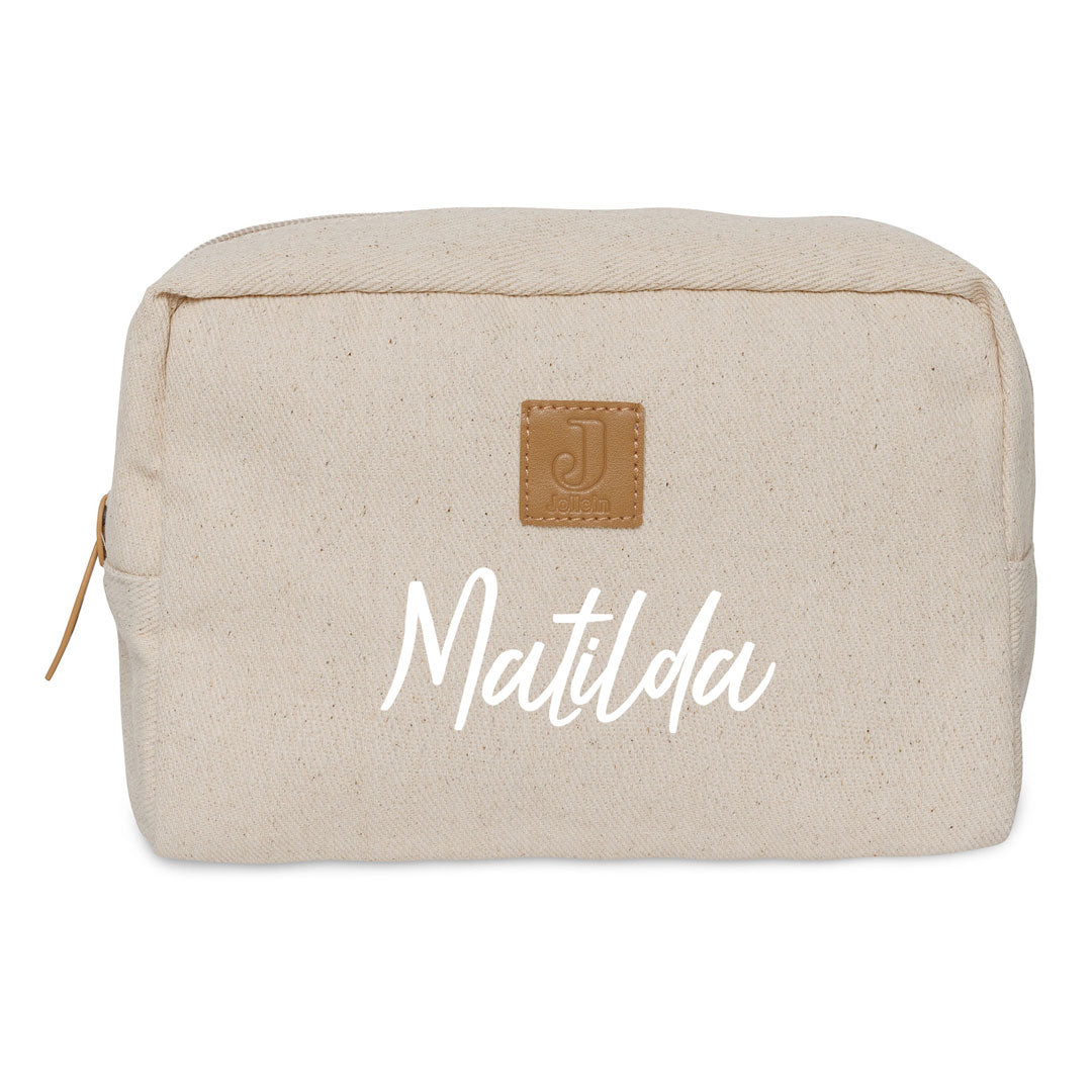 Kosmetiktasche Twill, Sand | Jollein