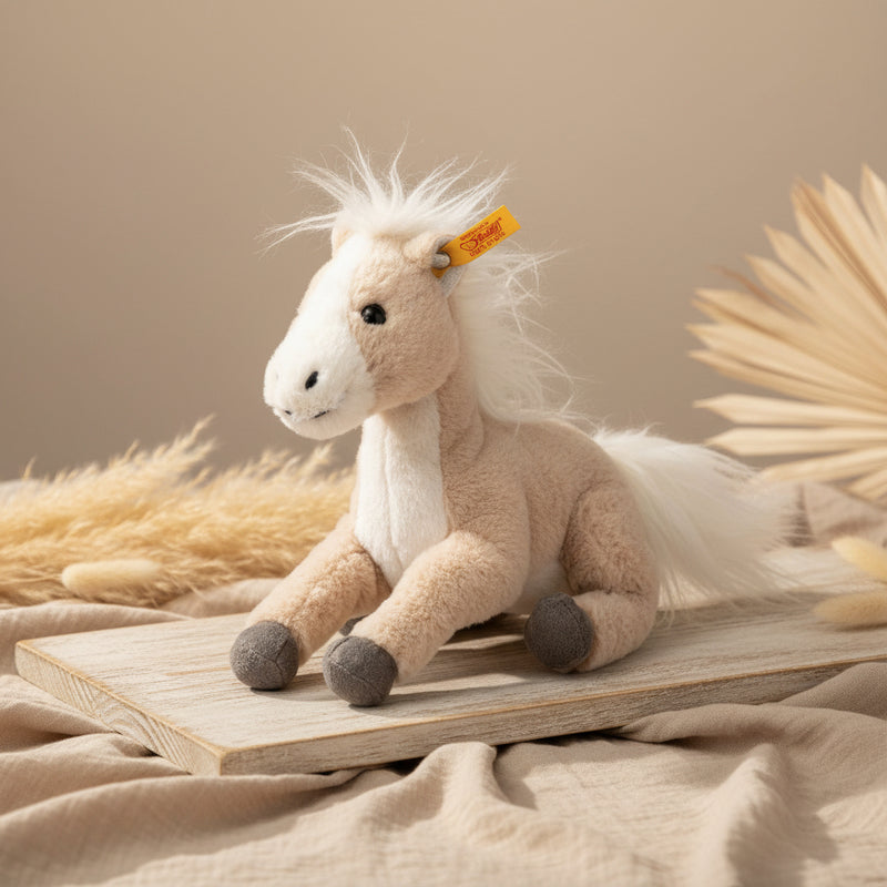 Kuscheltier Gola Schlenker-Pferd 18 cm, beige | Steiff