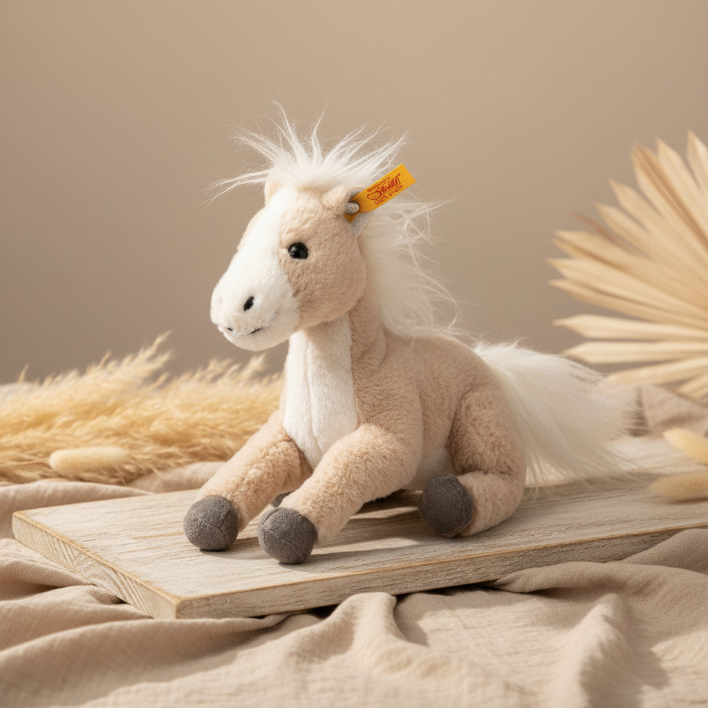Kuscheltier Gola Schlenker-Pferd 18 cm, beige | Steiff