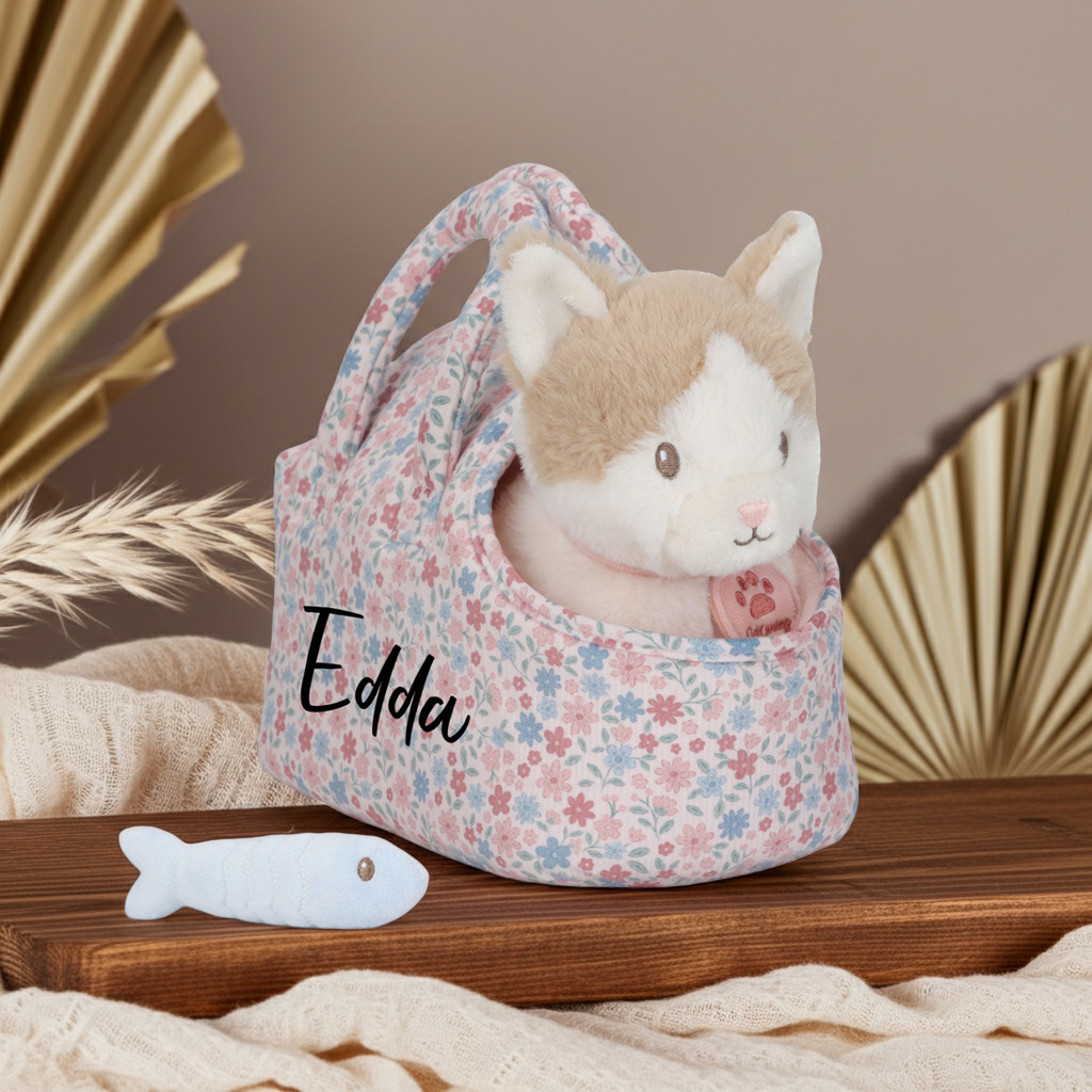 Plüschkatze Marley in Tasche GRS | Little Dutch