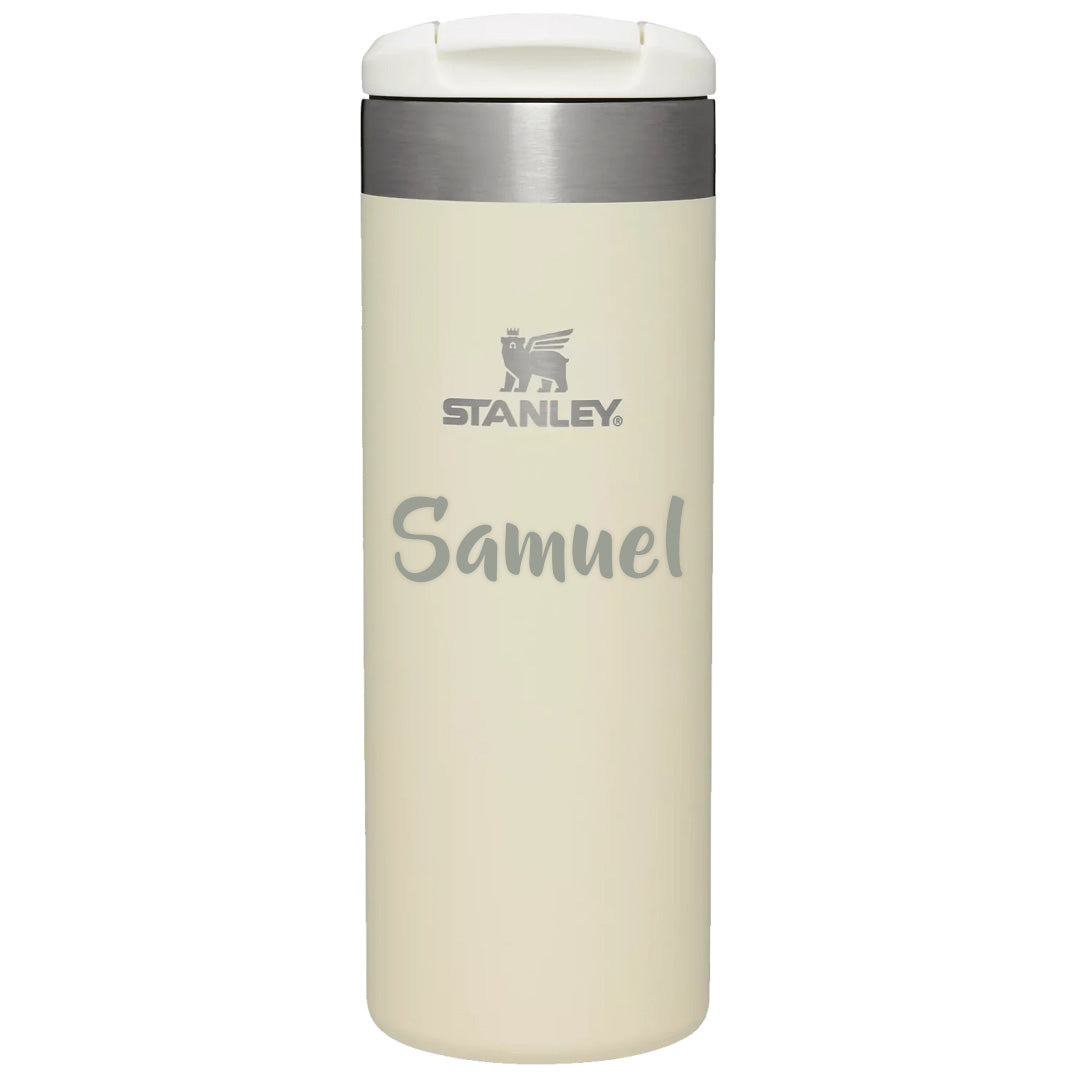 Thermo mug The Aerolight™ Transit, Cream Metallic | Stanley by Schmatzepuffer® “customizable”