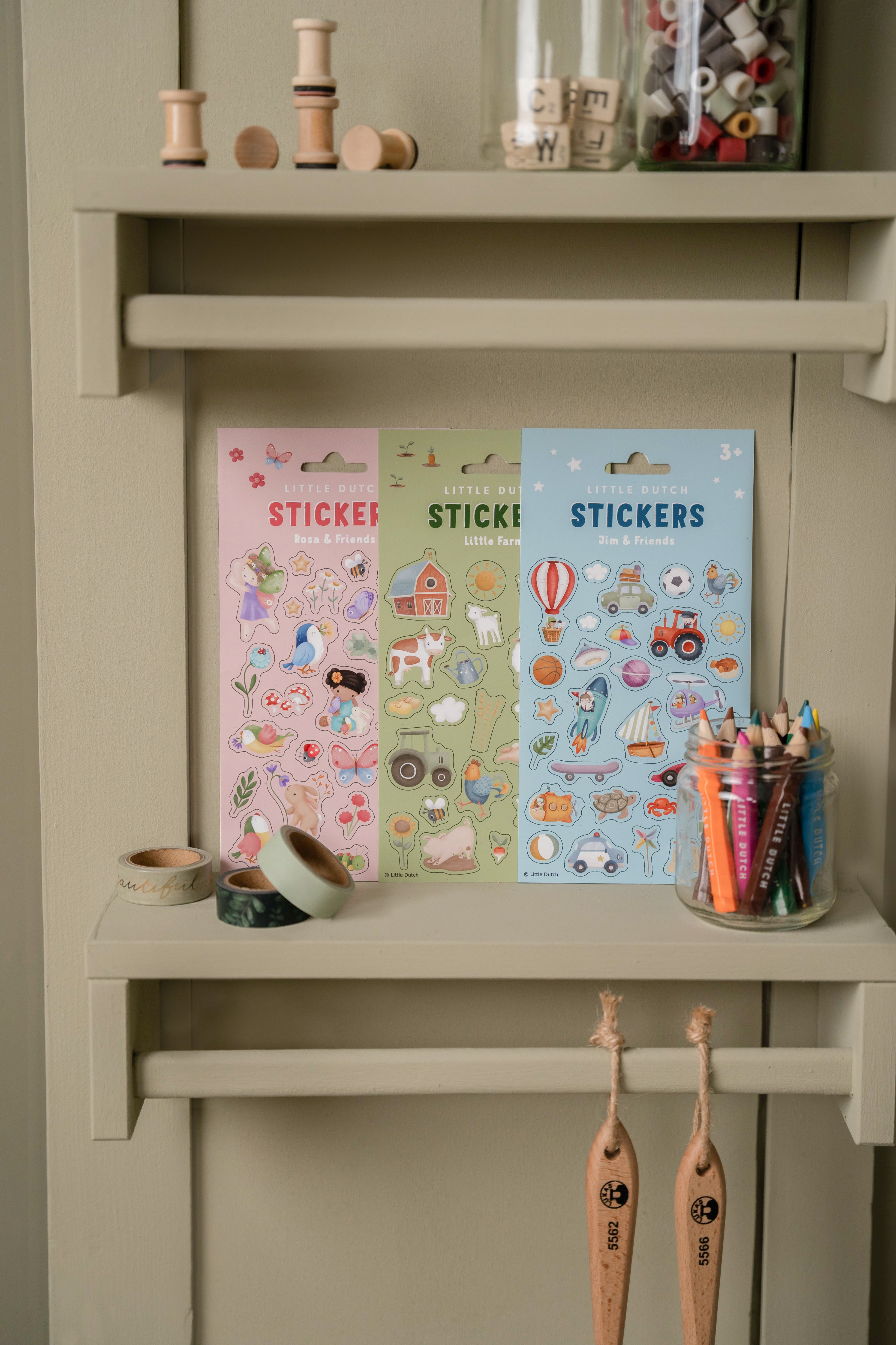 Stickers Roze & Vrienden | Little Dutch