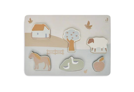 Houten boerderijpuzzel | Jollein