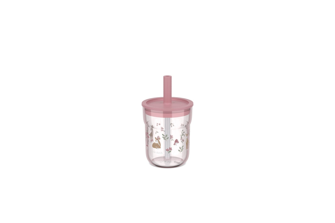 Kinderdrinkglas Mio 250ml met rietje - Fairy Garden | Little Dutch x Mepal