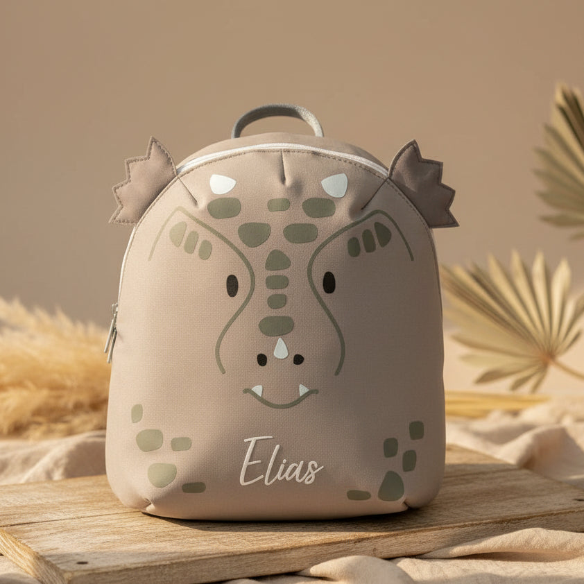 Rucksack Drache mini, grau | Lässig