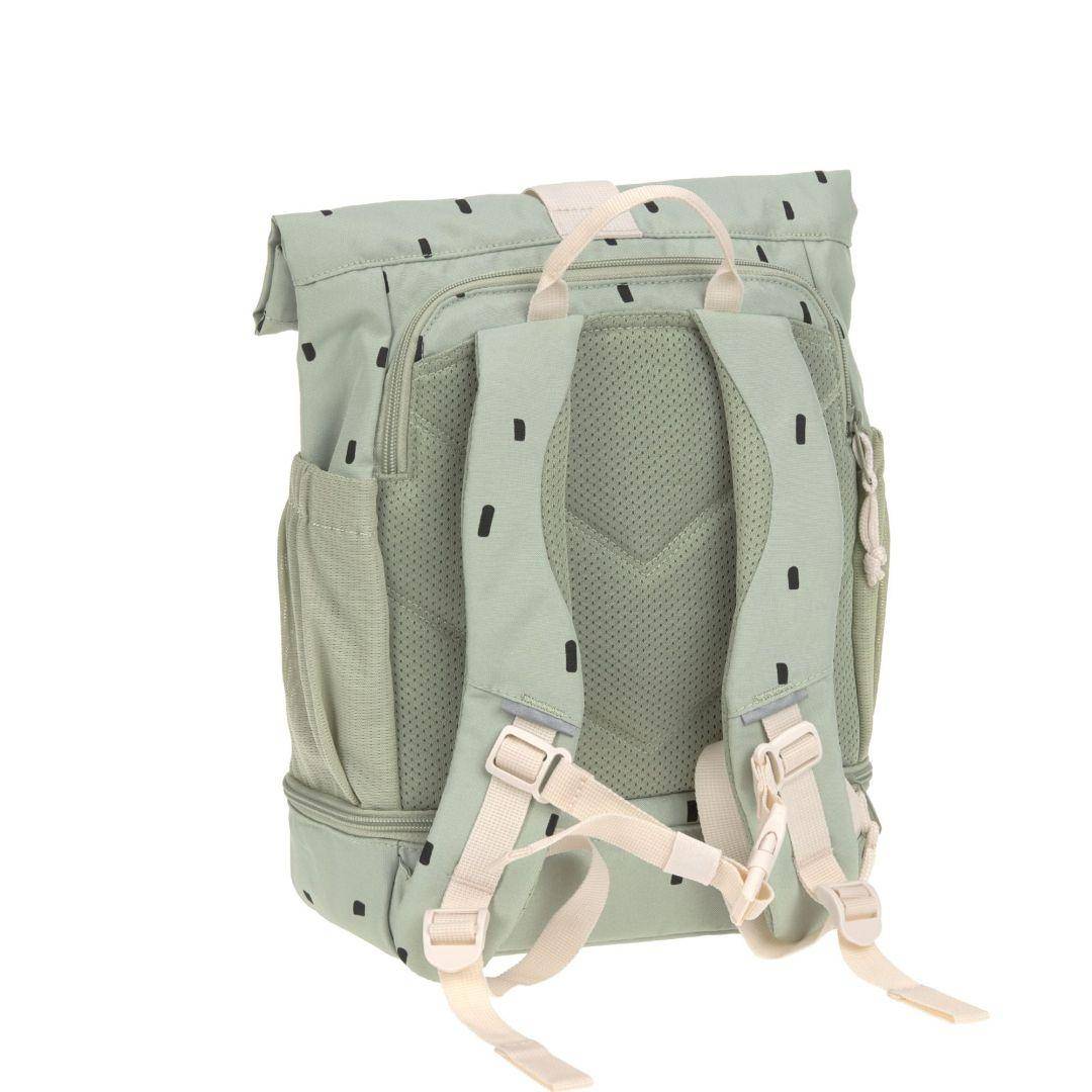 Mini Rolltop Rucksack Happy Prints Light Olive | Lässig