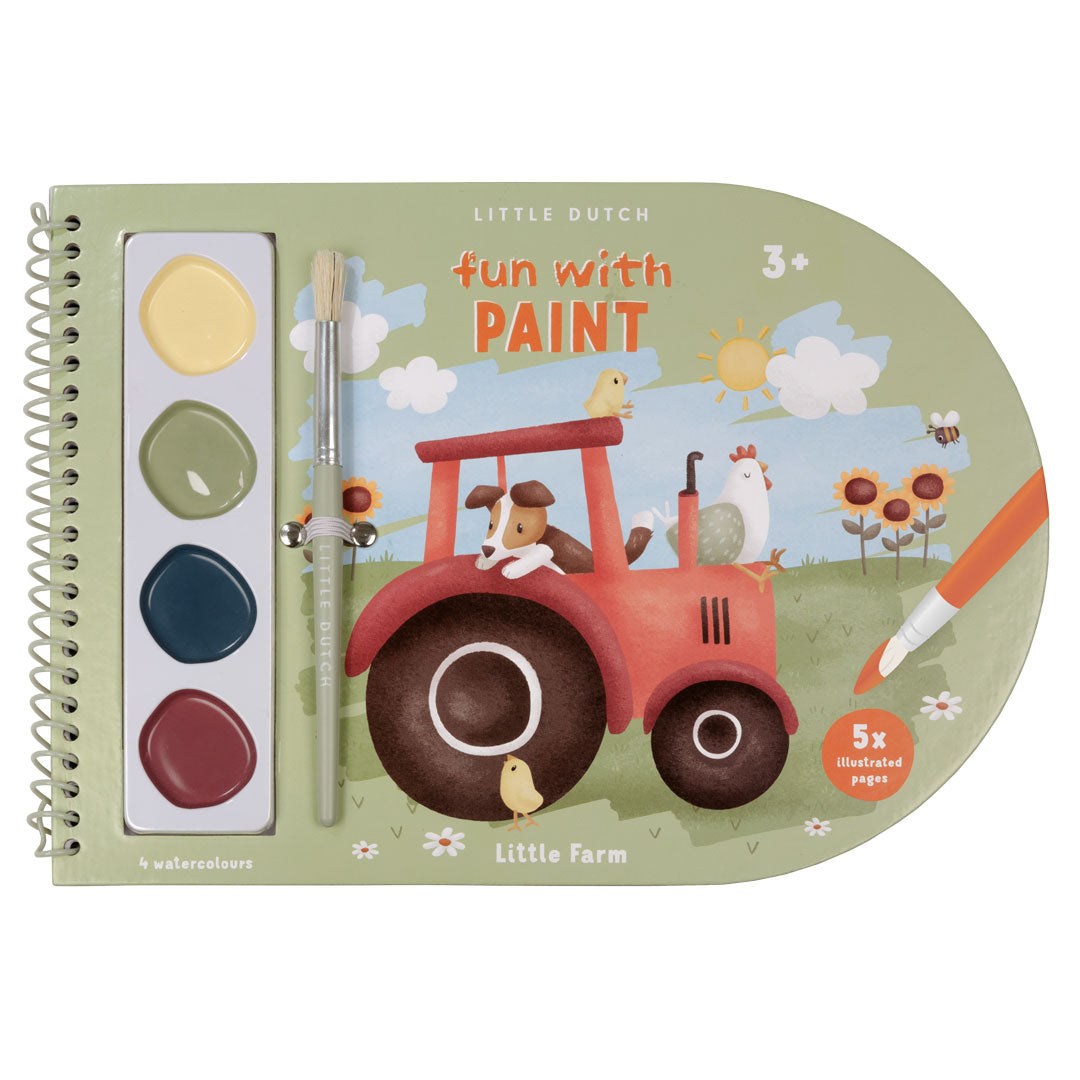 Watercolor coloring book Little Farm | Little Dutch