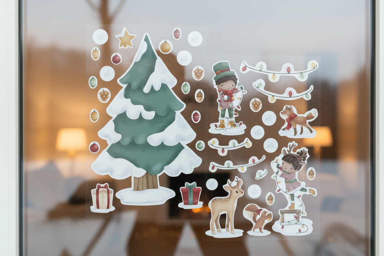 Window sticker XL Christmas tree | Little Dutch