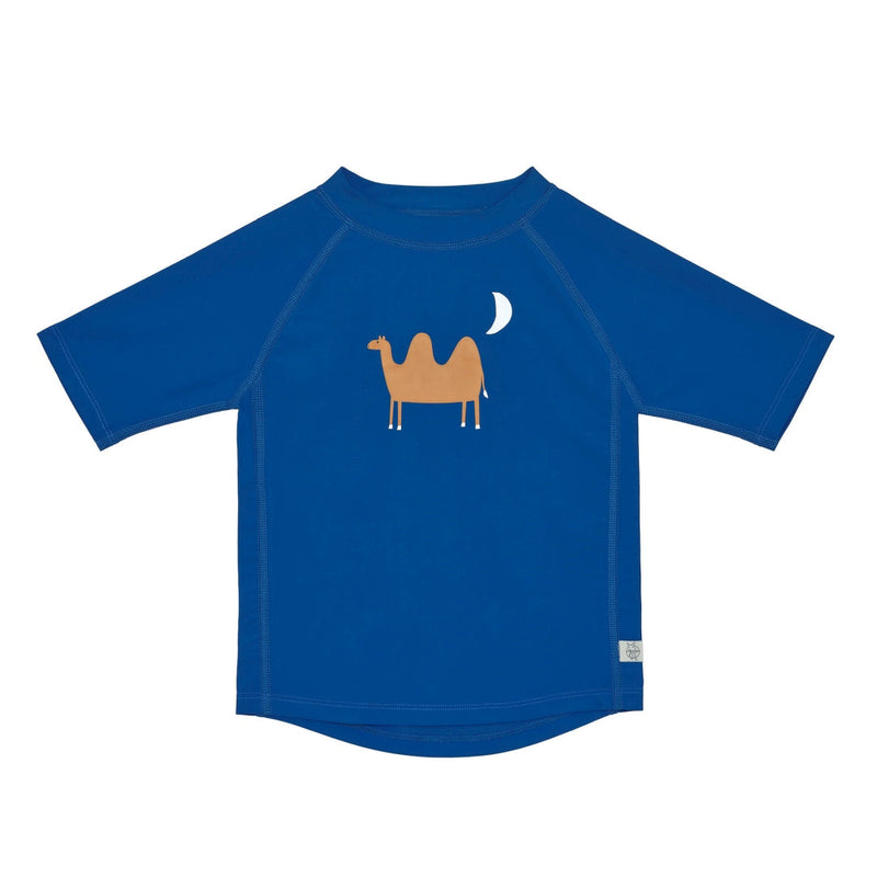 UV Badeshirt Kurzarm Blau – Kamel, Gr. 86 | Lässig
