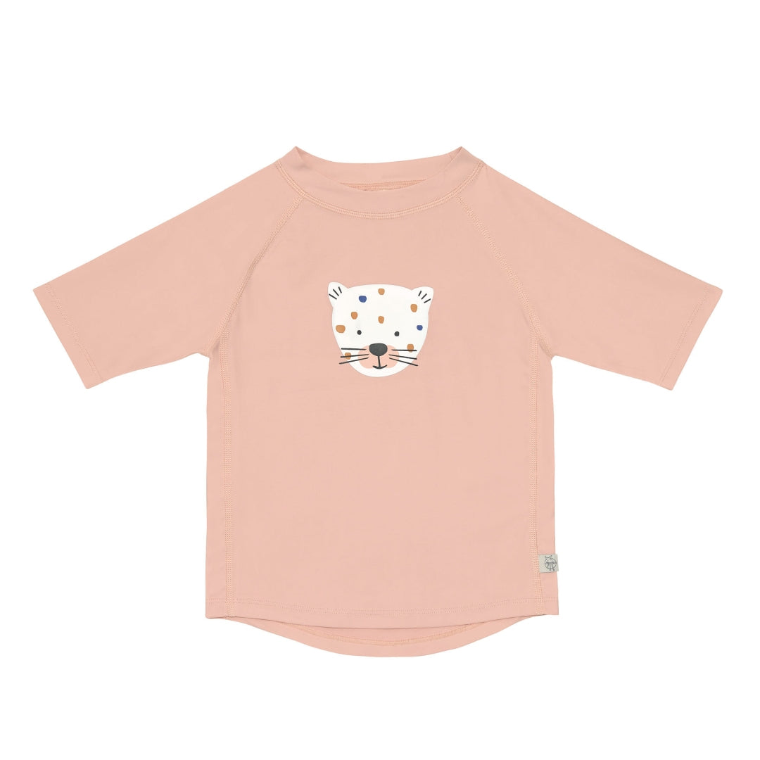 UV Badeshirt Kurzarm – Leopard, Gr. 74/80 | Lässig
