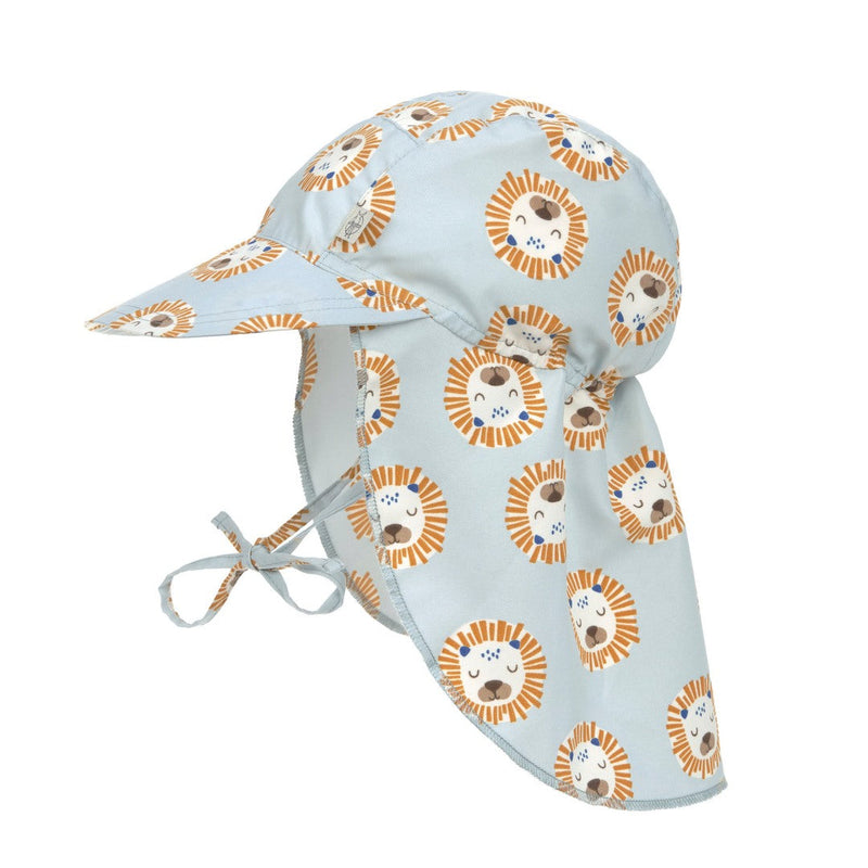 Chapeau de soleil avec protection du cou – lion, taille 43/45 | Lässig