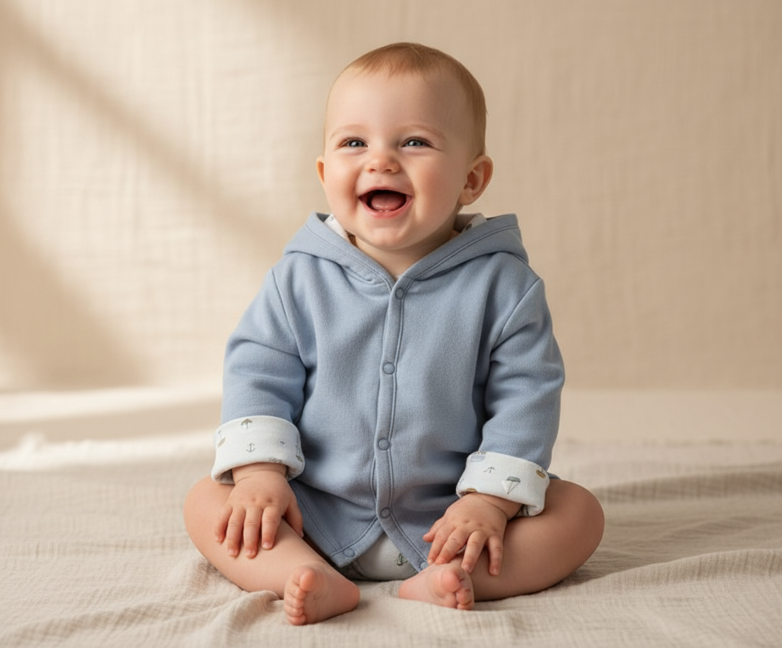 Reversible jacket Sailors Bay Blue - 50/56 | Little Dutch