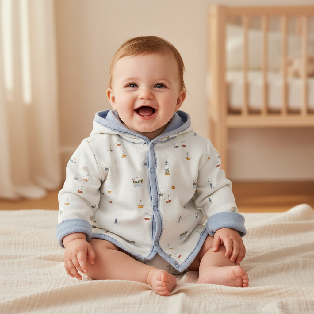 Reversible jacket Sailors Bay Blue - 50/56 | Little Dutch