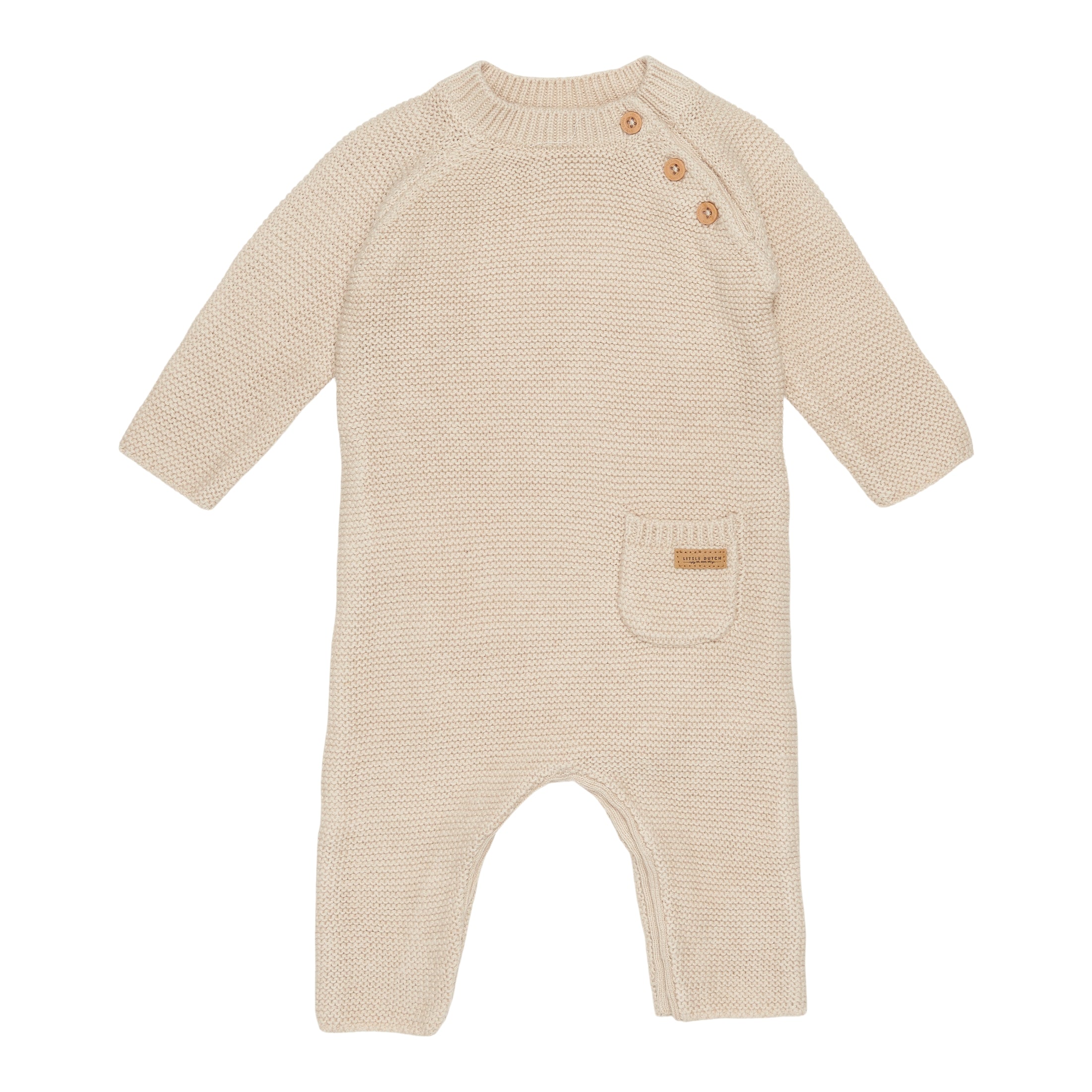 Strick-Strampler Little Goose Sand | Little Dutch