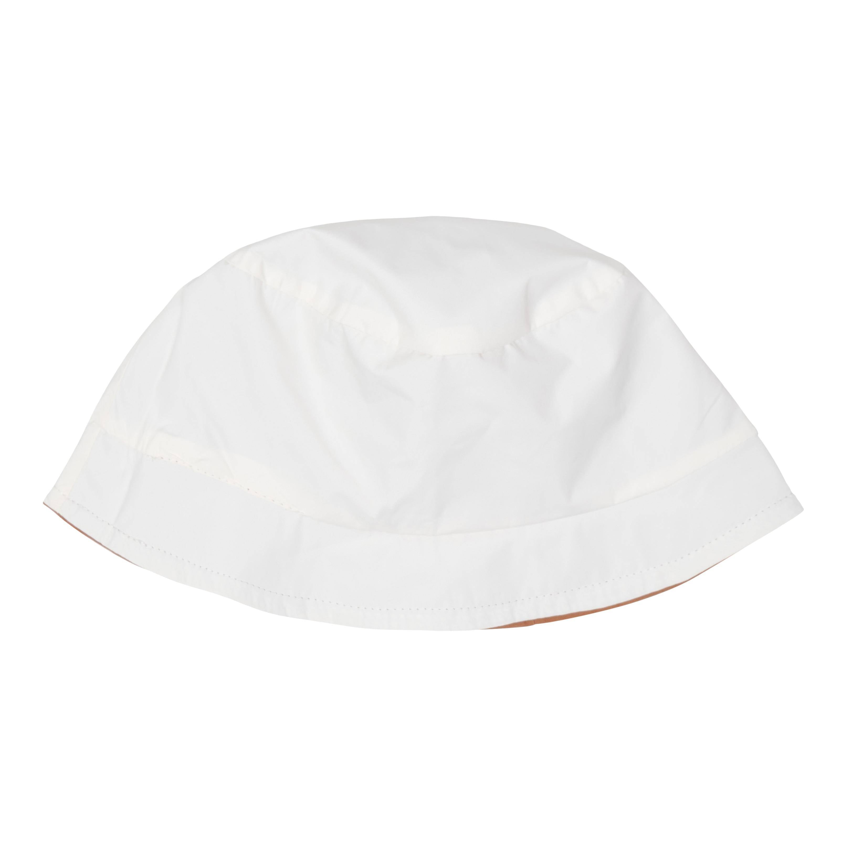 Reversible sun hat - orange / white | Little Dutch