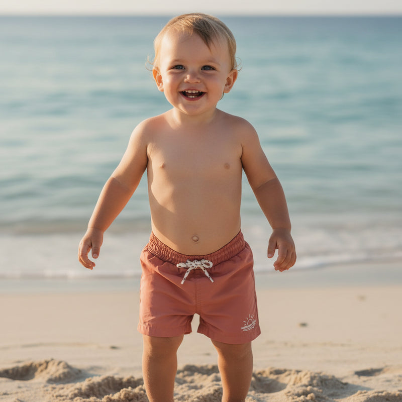 Badeshorts Vintage Sunny Stripes | Little Dutch