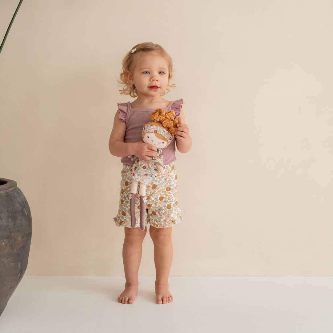 Vintage Little Flowers Ruffle Shorts - 68 | Little Dutch