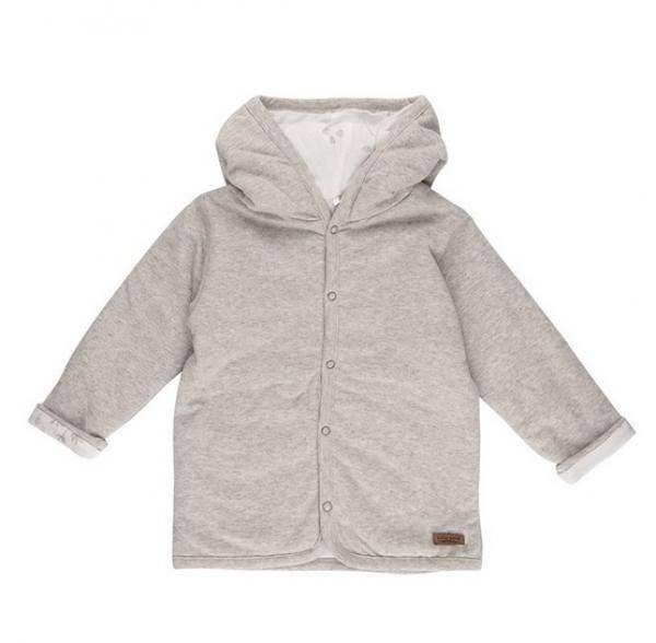 Babyjasje maat 56 grijs melange | Little Dutch