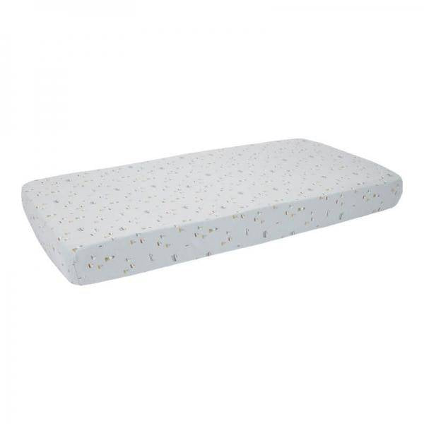 Hoeslaken Sailors Bay 60 x 120 cm, blauw | Little Dutch