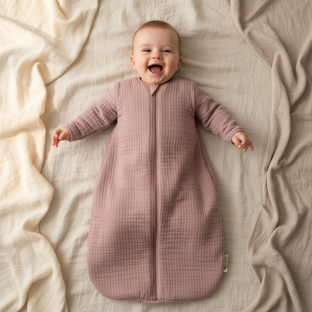 Schlafsack Winter 90 cm Pure Mauve | Little Dutch