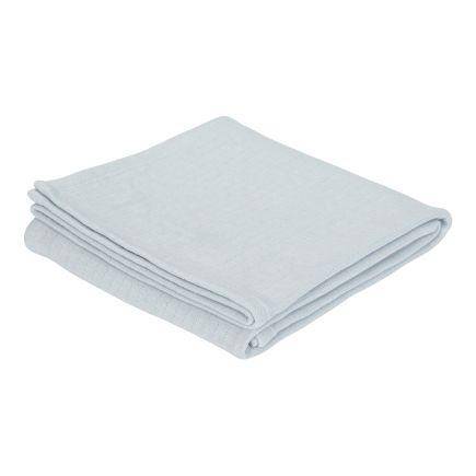 Musselintuch 120 x 120 cm Pure Soft Blue | Little Dutch