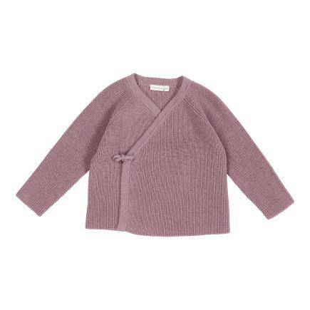 Wickelstrickjacke Essential Pure Mauve | Little Dutch