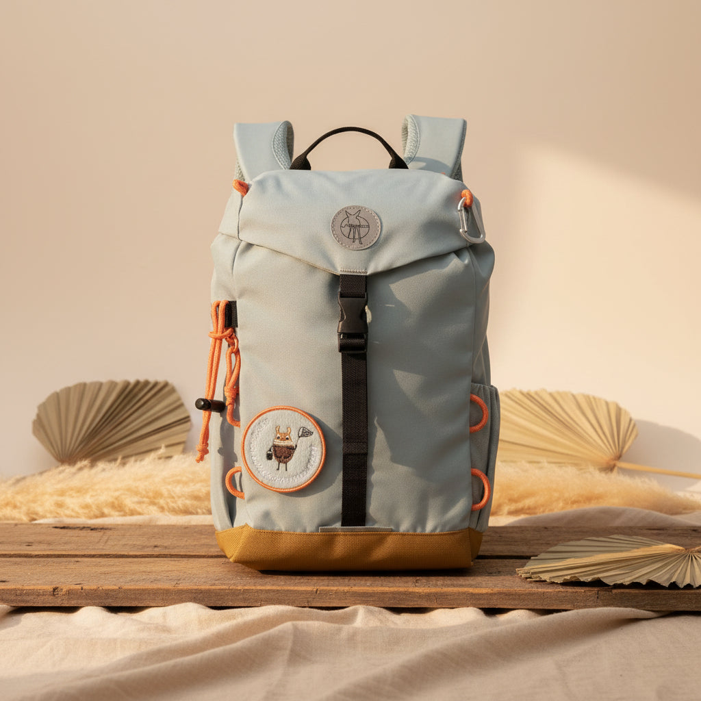 Rucksack Outdoor mini natur/hellblau | Lässig