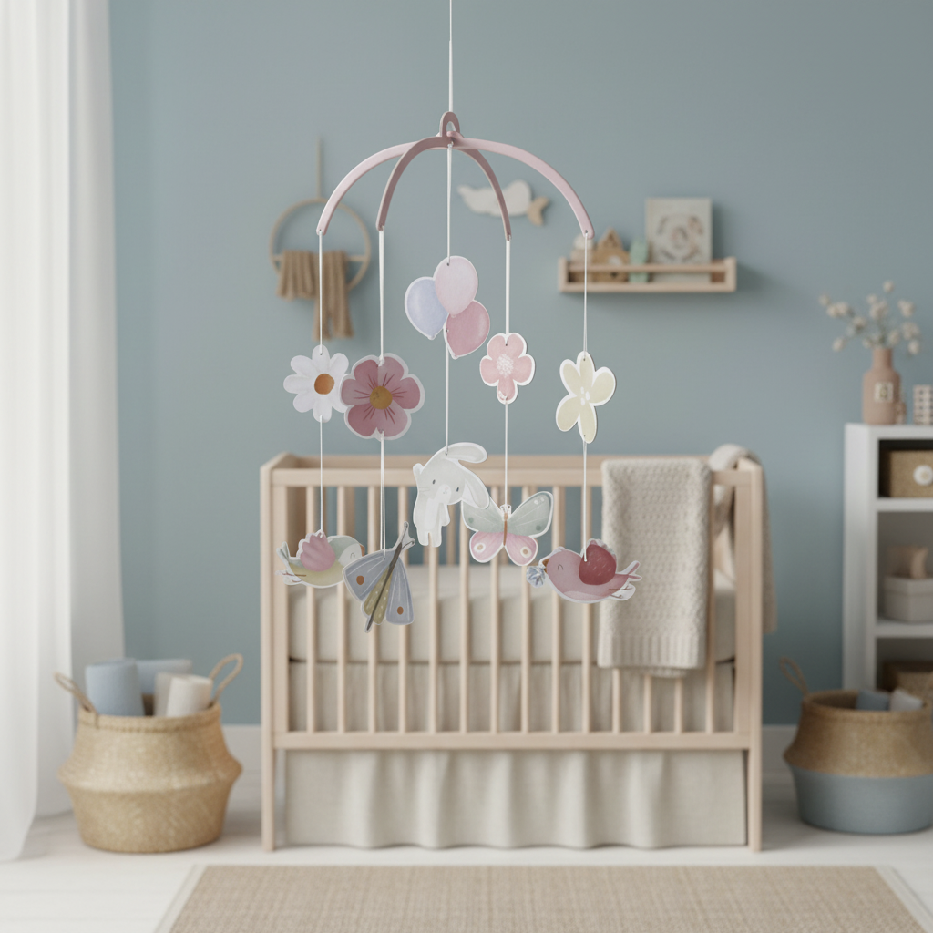 Papp-Mobile Flowers & Butterflies | Little Dutch