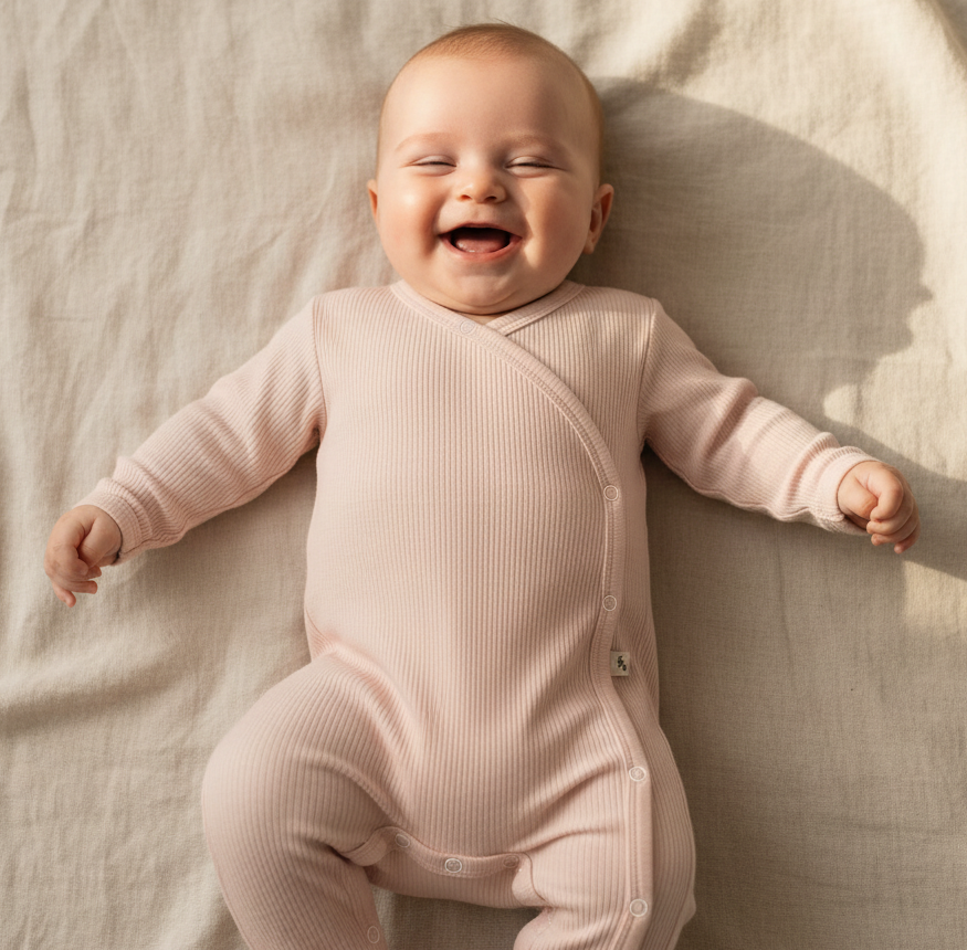 Wickelstrampler Rosa | Little Dutch