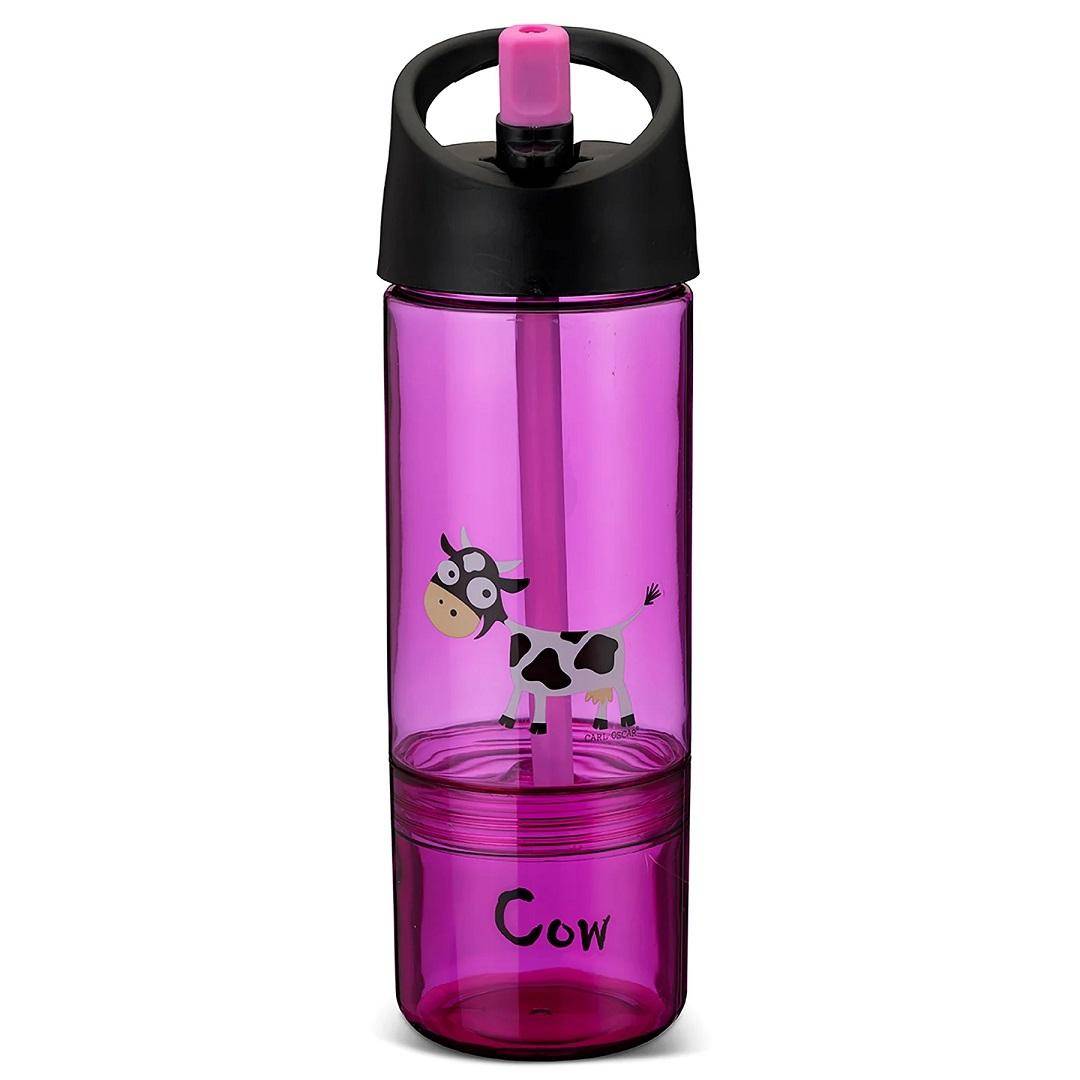 Drinking bottle 2 in 1, 300 ml + 150 ml, purple I Carl Oscar