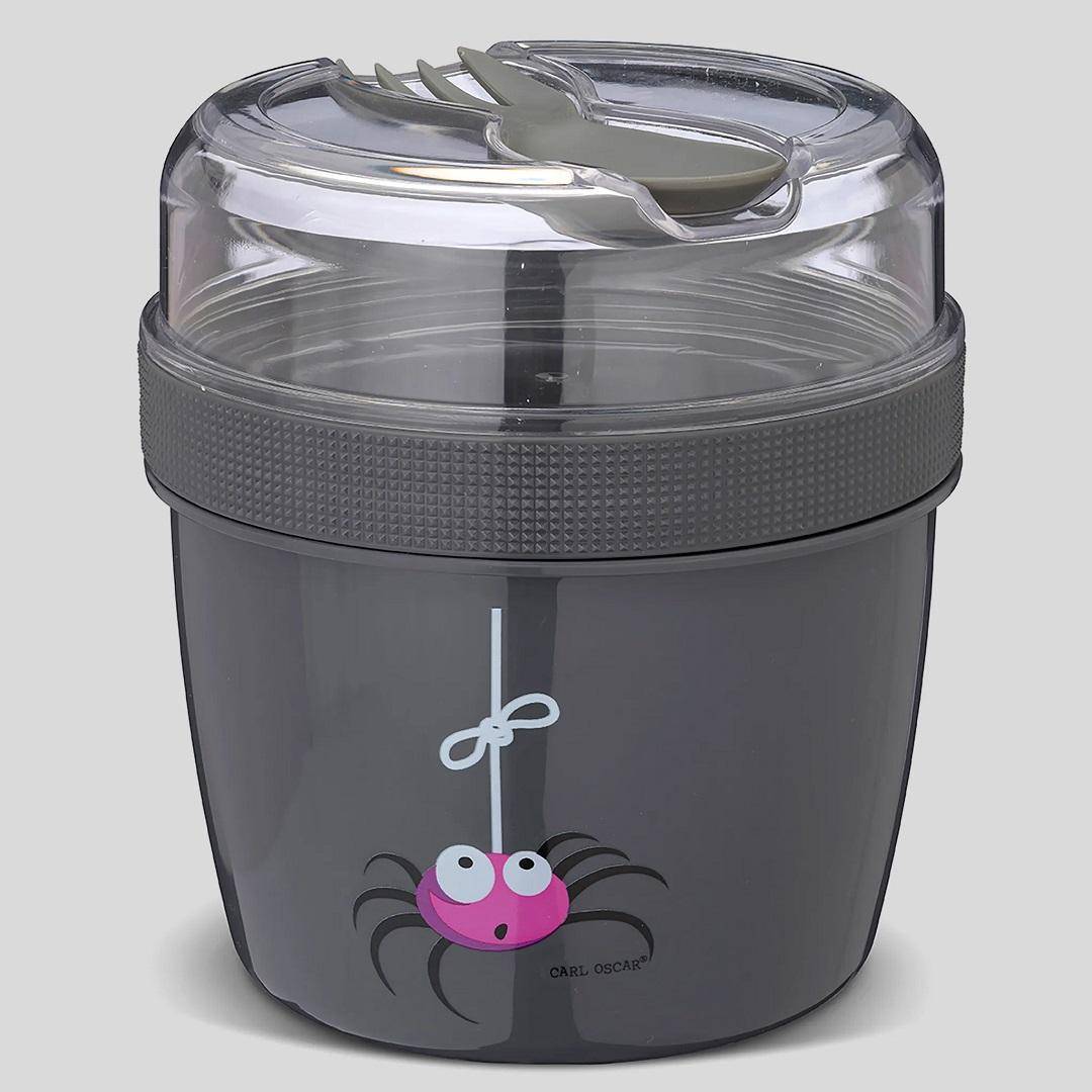 N'ice Cup™ lunchbox with cooling function and cutlery, grey I Carl Oscar