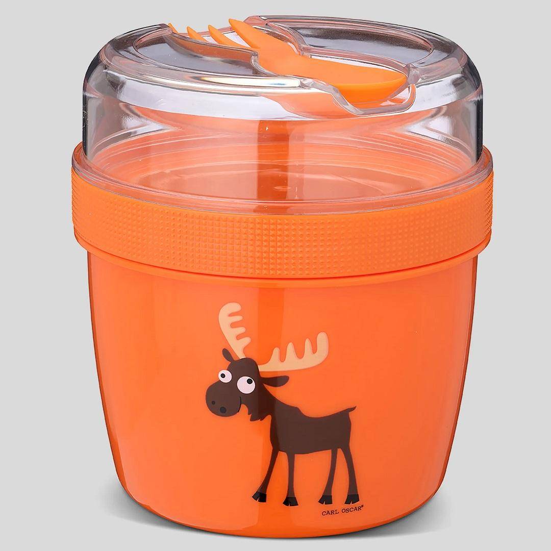Lunchbox N'ice Cup™ with cooling function and cutlery, orange I Carl Oscar