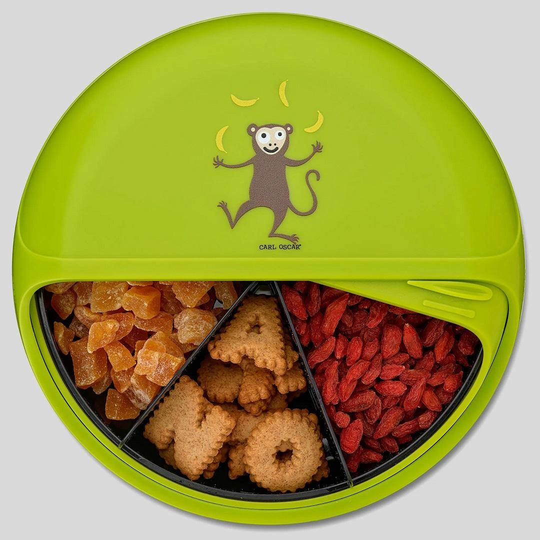 BentoDISC™ lunchbox with 5 compartments, lime I Carl Oscar