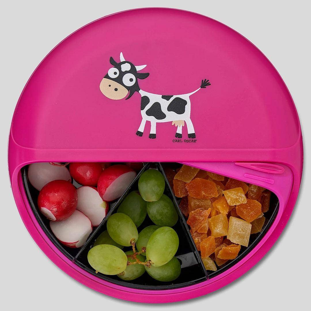 BentoDISC™ lunchbox with 5 compartments, purple I Carl Oscar
