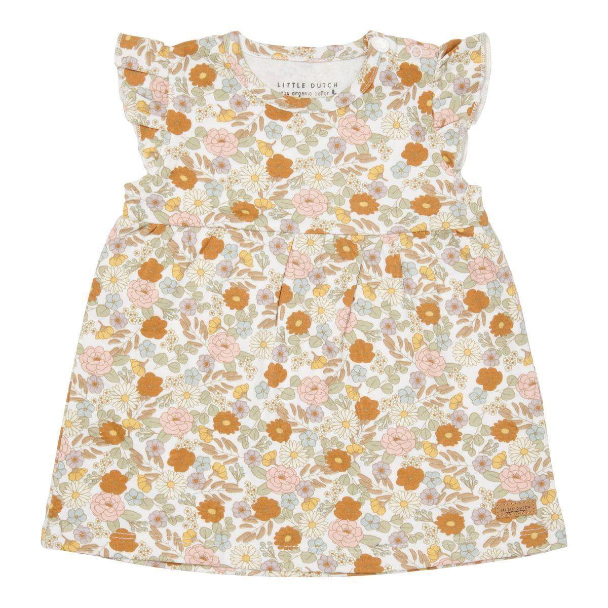 Kleid mit Rüschen Vintage Little Flowers | Little Dutch