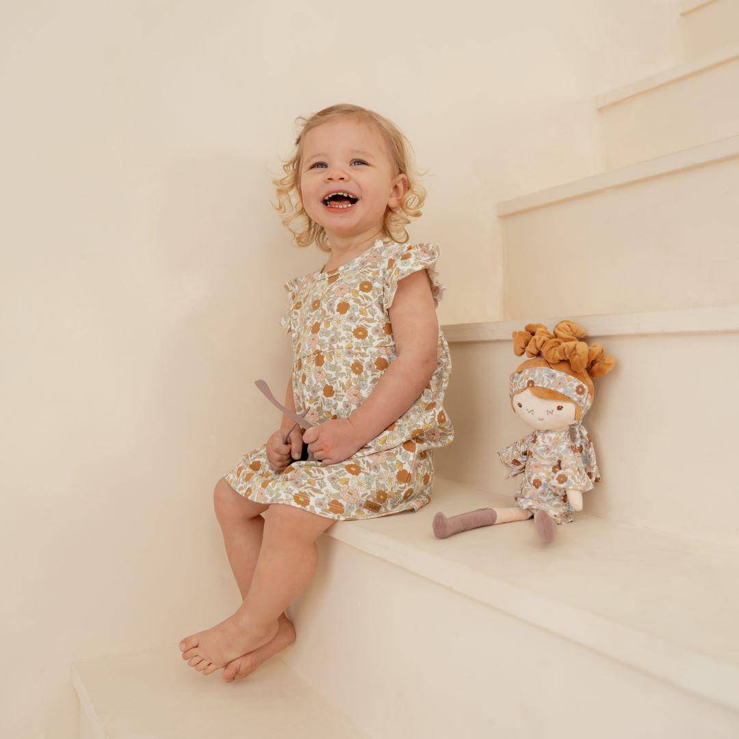 Kleid mit Rüschen Vintage Little Flowers | Little Dutch