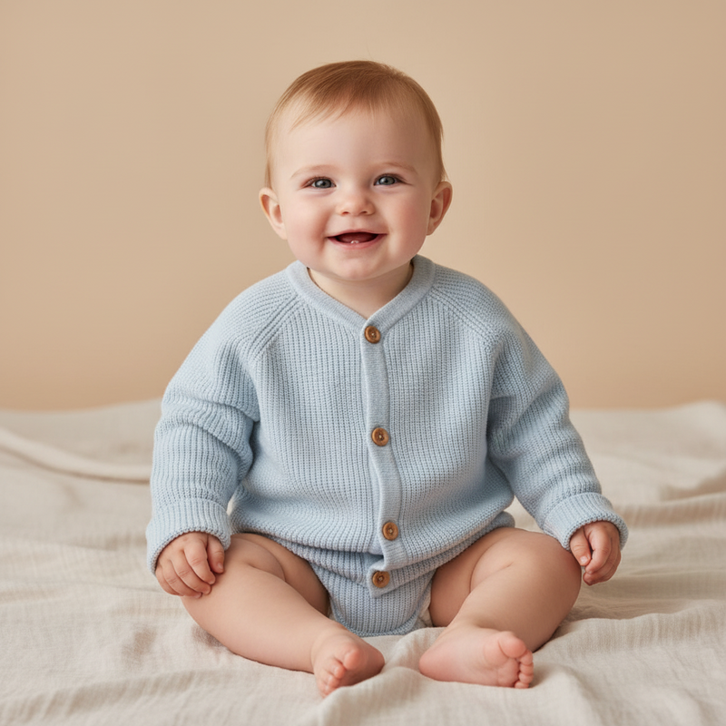 Strickjacke Hellblau | Little Dutch