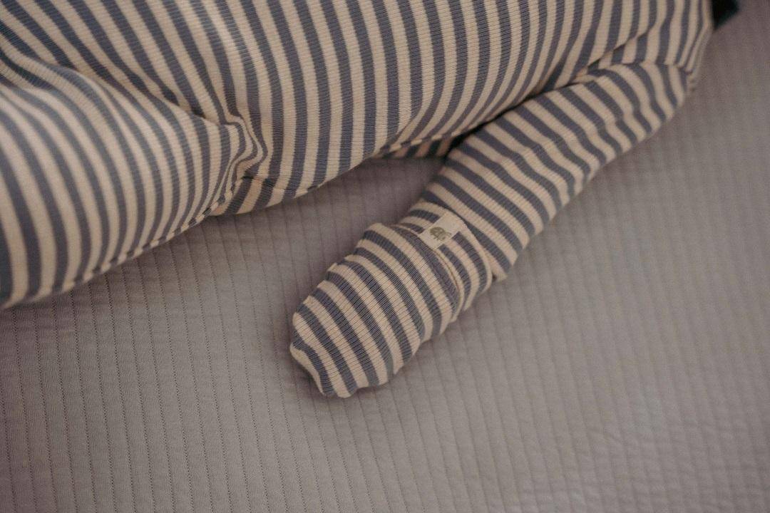 Kratzhandschuhe Stone Blue Stripe - One Size | Little Dutch