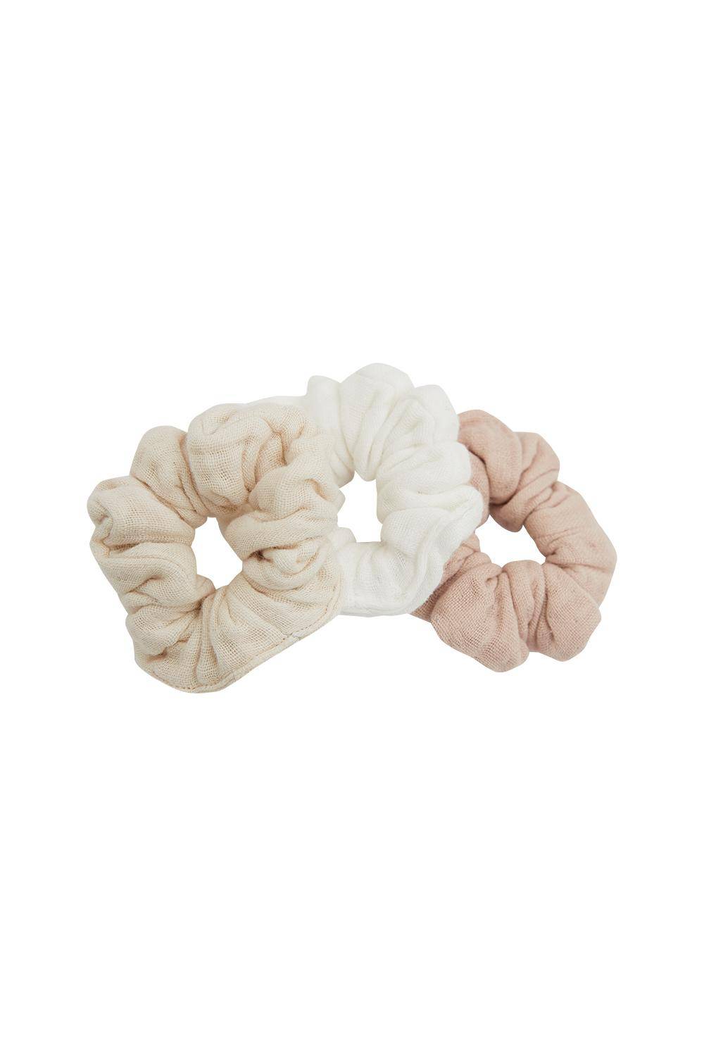 Set van 3 scrunchies van mousseline | Leevye