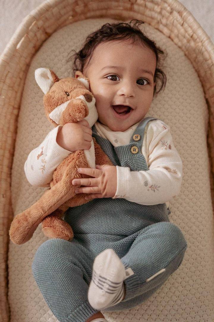 Gestrickter Spieler Baby Blue | Little Dutch