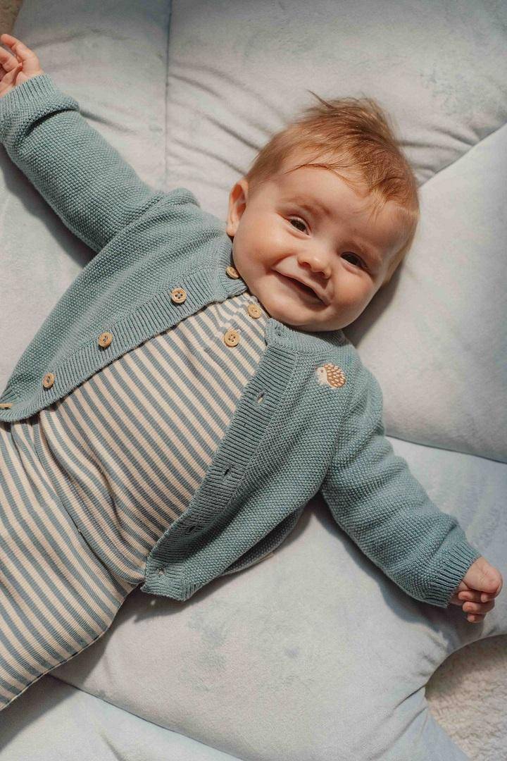 Strickjacke Baby Blue | Little Dutch