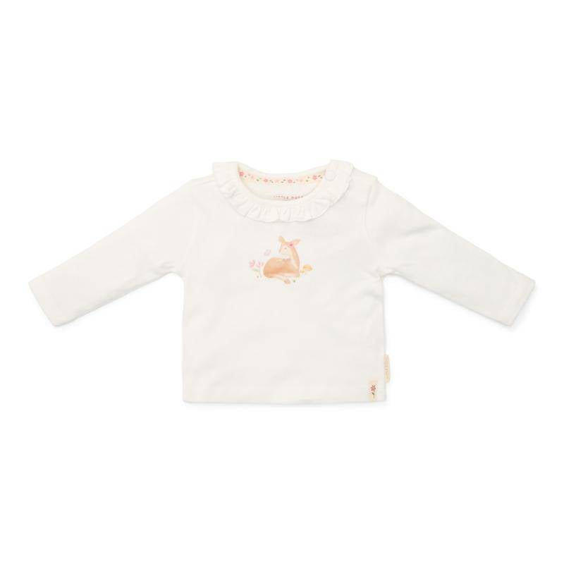T-shirt langärmlig Off White | Little Dutch