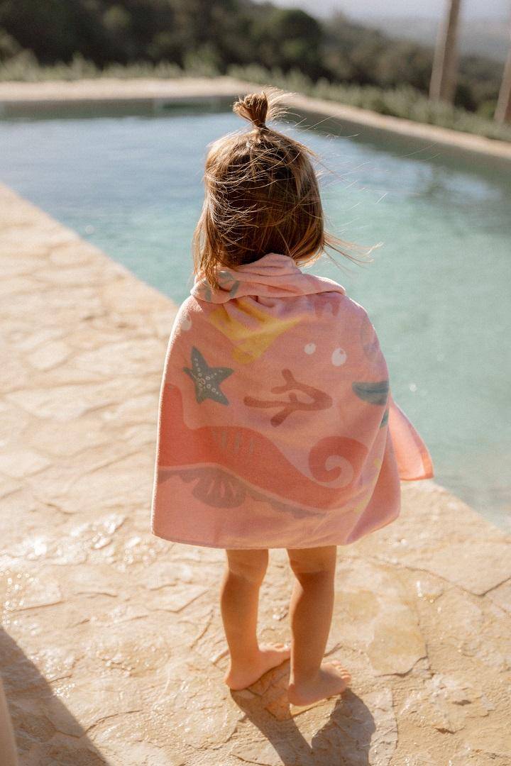 Bath towel Ocean Treasures Multi-colour | Little Dutch