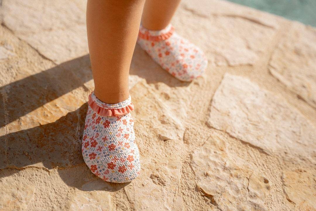 Schwimmschuhe Sunny Flowers Multi-colour | Little Dutch