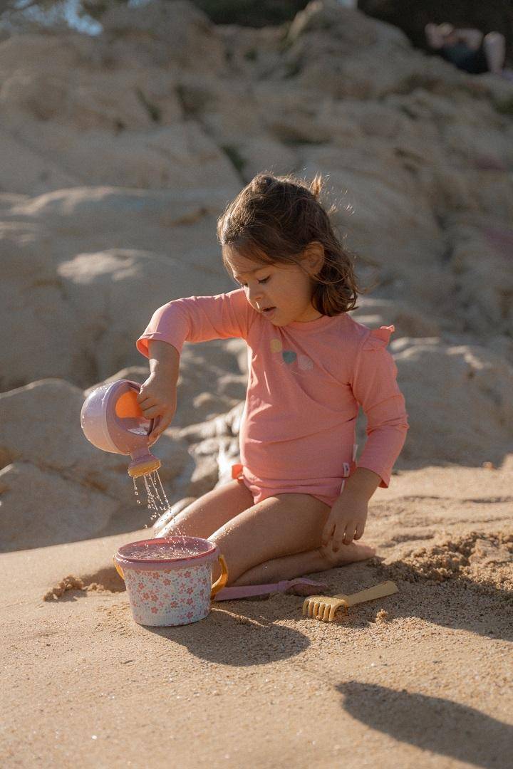 Langärmeliges Schwimmshirt Ocean Treasures Rouge | Little Dutch