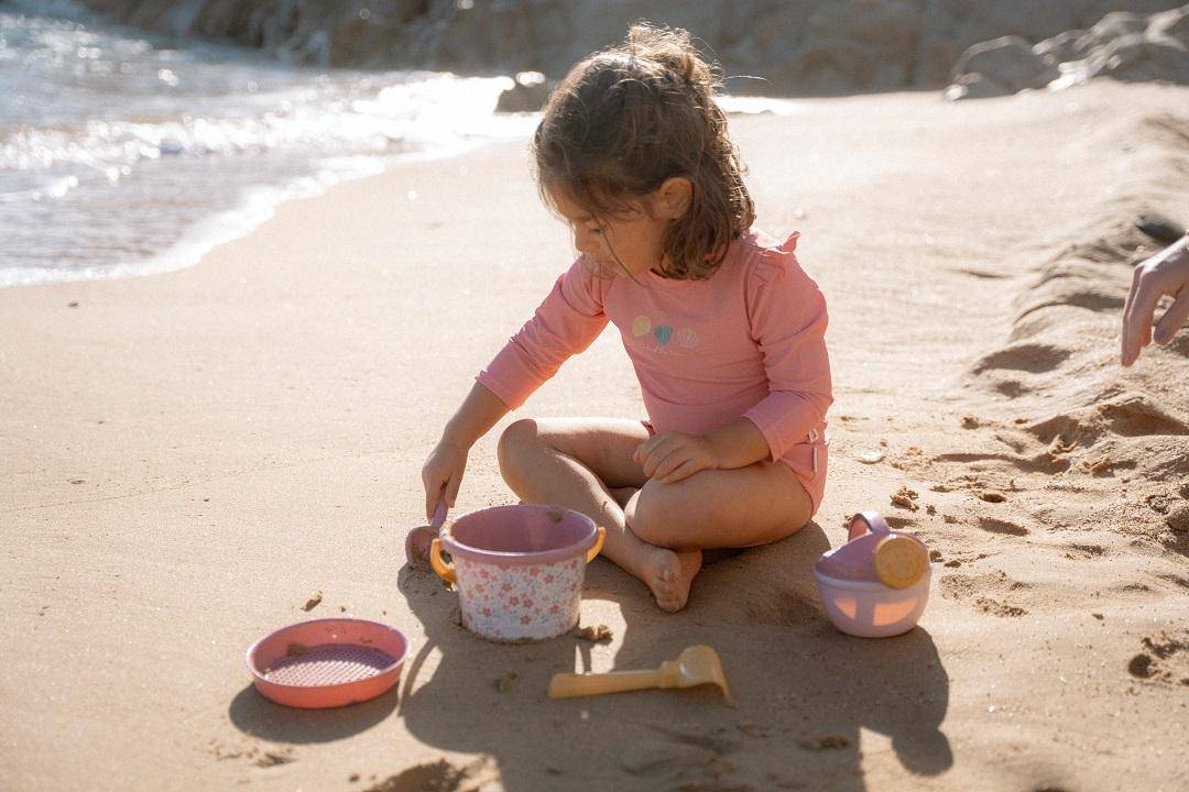 Langärmeliges Schwimmshirt Ocean Treasures Rouge | Little Dutch